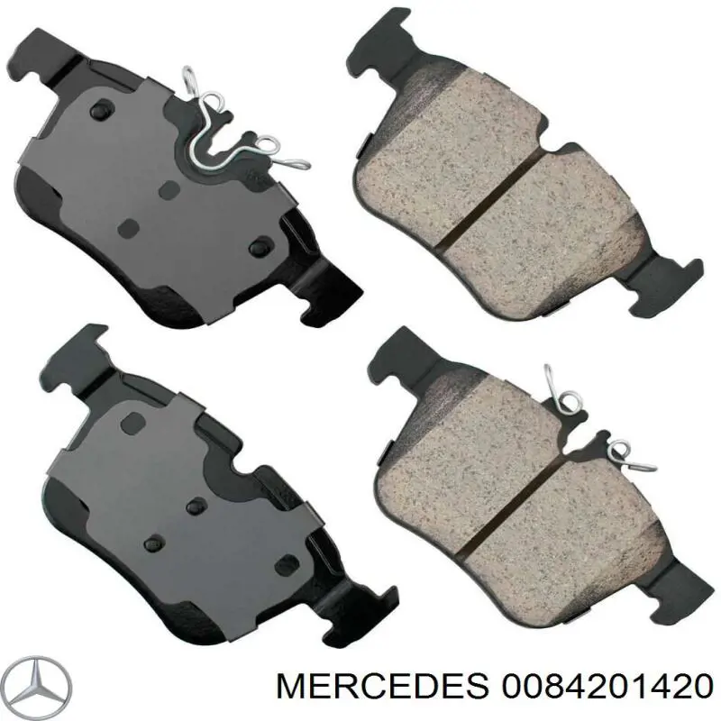 Купить 0084201420 Mercedes Колодки тормозные задние, дисковые