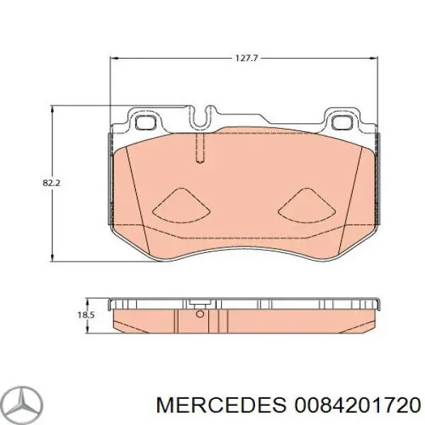 Колодки Mercedes 0084201720 цена, от 49.00 USD
