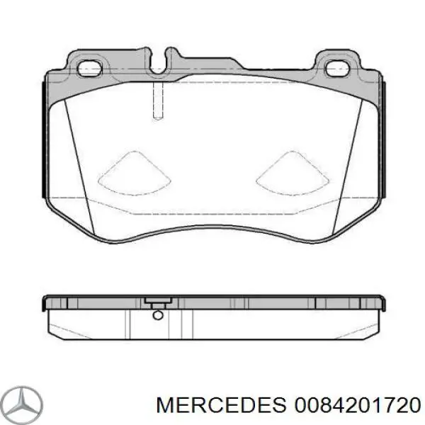 0084201720 Mercedes Колодки передние