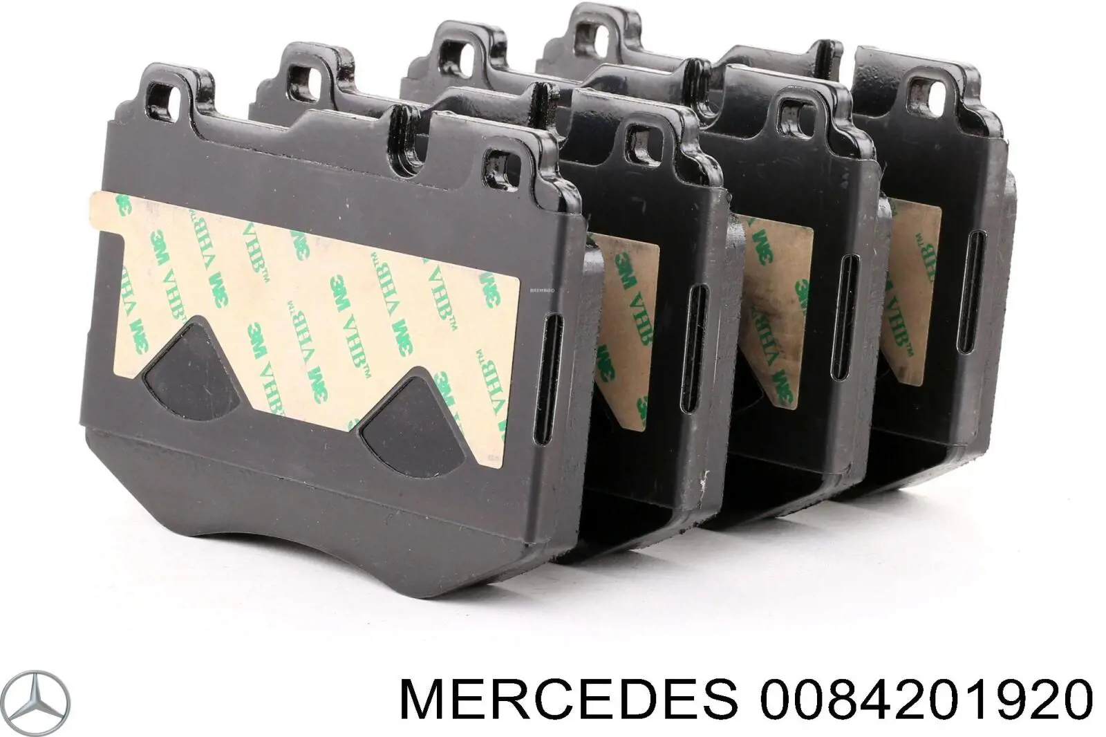 0084201920 Mercedes колодки тормозные передние дисковые