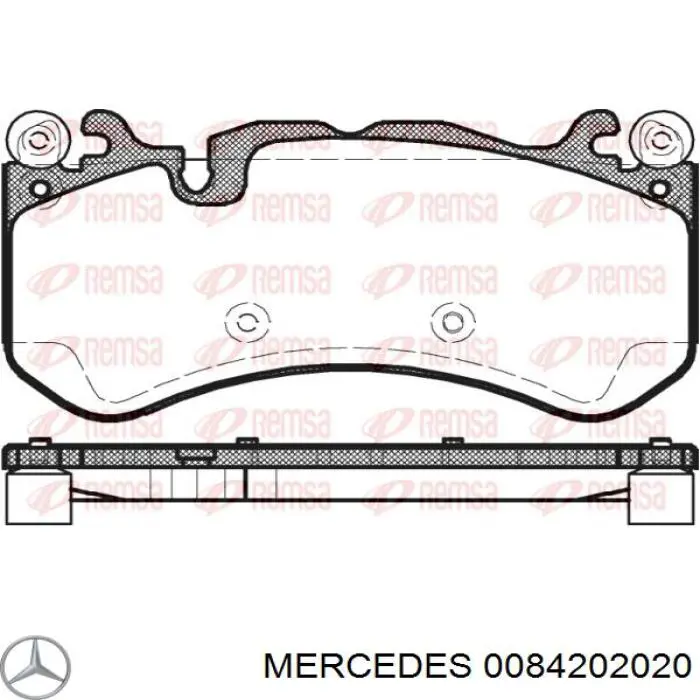 Купить 0084202020 Mercedes Колодки тормозные