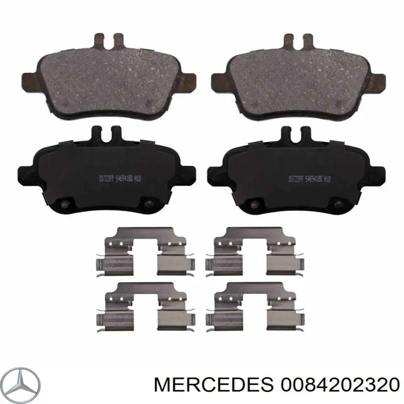 Задние тормозные колодки 0084202320 Mercedes