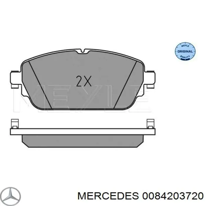 Тормозные колодки Mercedes 0084203720