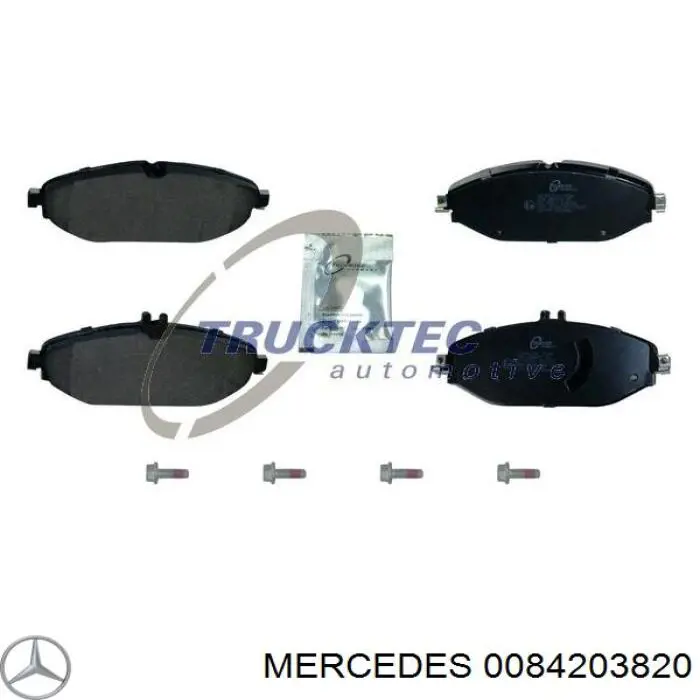0084203820 Mercedes колодки тормозные передние дисковые