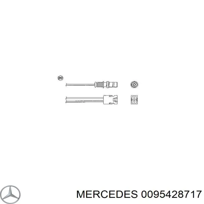 A009542871764 Mercedes лямбда-зонд, датчик кислорода до катализатора