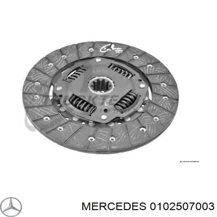 Диск сцепления 0102507003 Mercedes