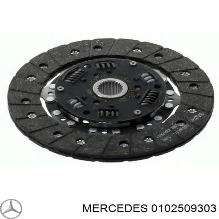 Диск сцепления 0102509303 Mercedes