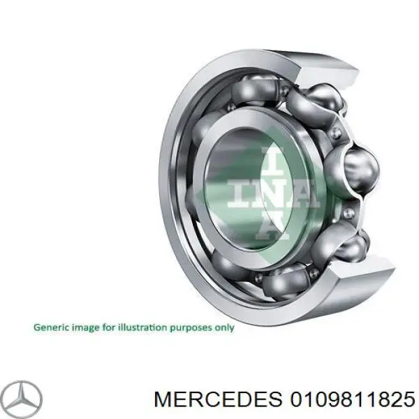 Подшипник промежуточного вала КПП Mercedes 0109811825 цена, от 37.01 USD