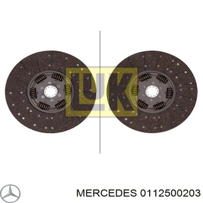 Диск сцепления 0112500203 Mercedes