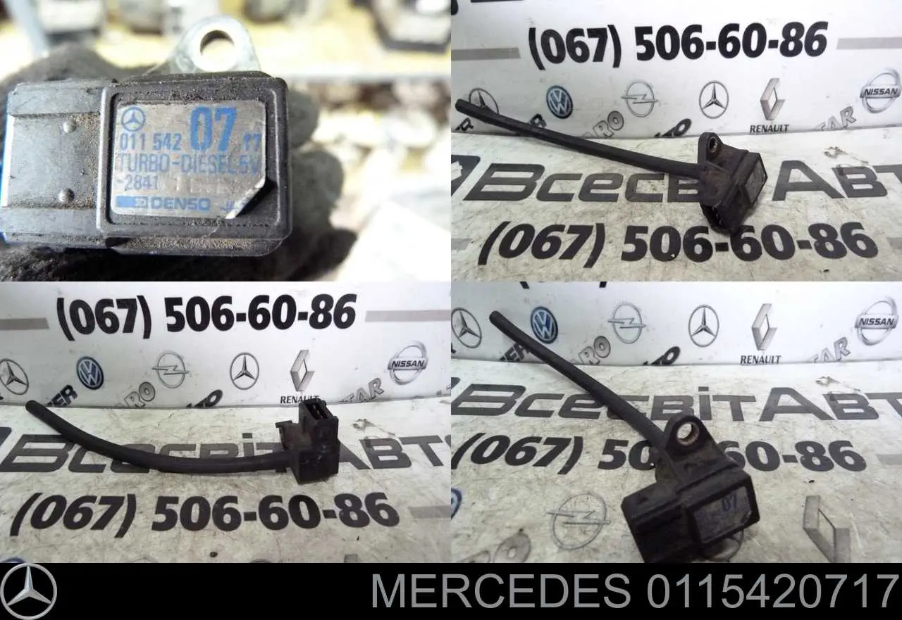 0115420717 Mercedes sensor de pressão no coletor de admissão, map