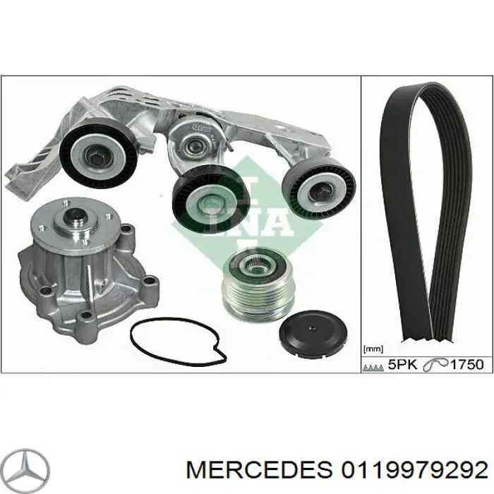 0119979292 Mercedes ремень генератора