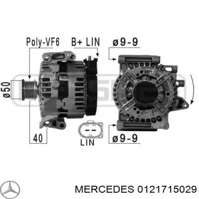 0121715029 Mercedes gerador