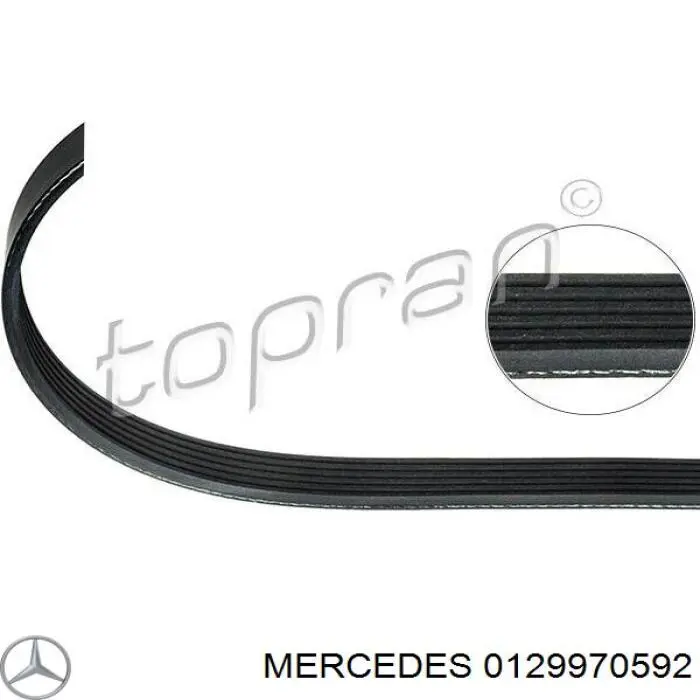 0129970592 Mercedes ремень генератора