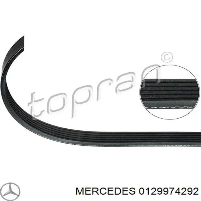 Ремень генератора 0129974292 Mercedes