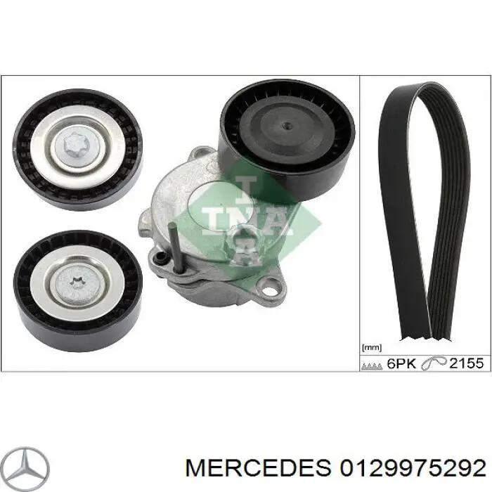 Ремень генератора 0129975292 Mercedes