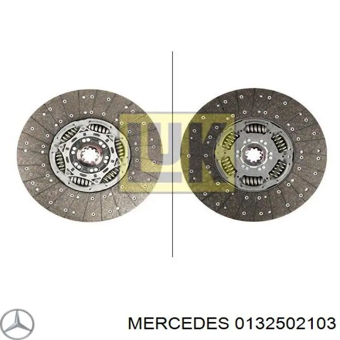 Диск сцепления 0132502103 Mercedes