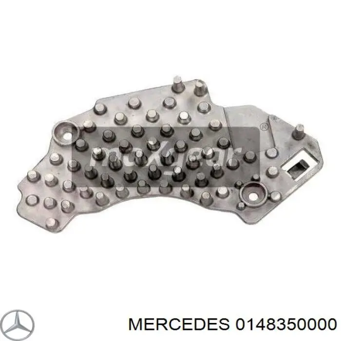 0148350000 Mercedes резистор (сопротивление вентилятора печки (отопителя салона))