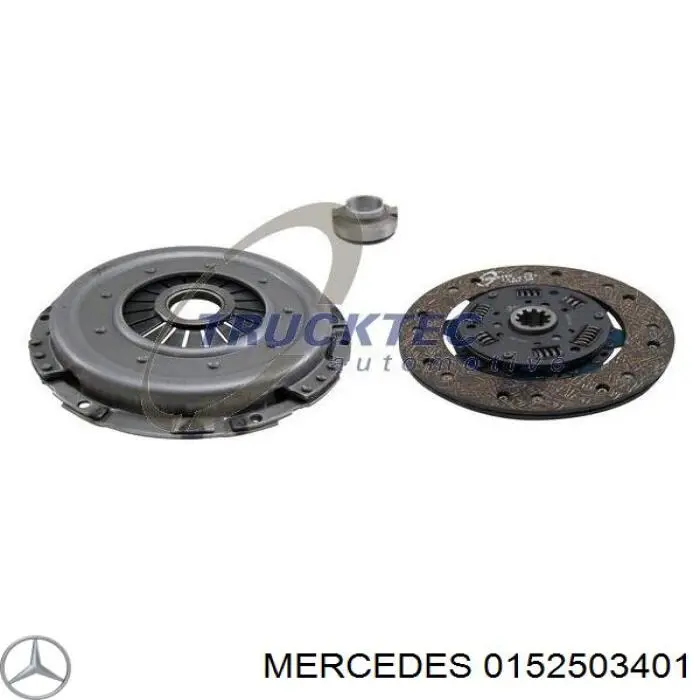 0152503401 Mercedes kit de embraiagem (3 peças)