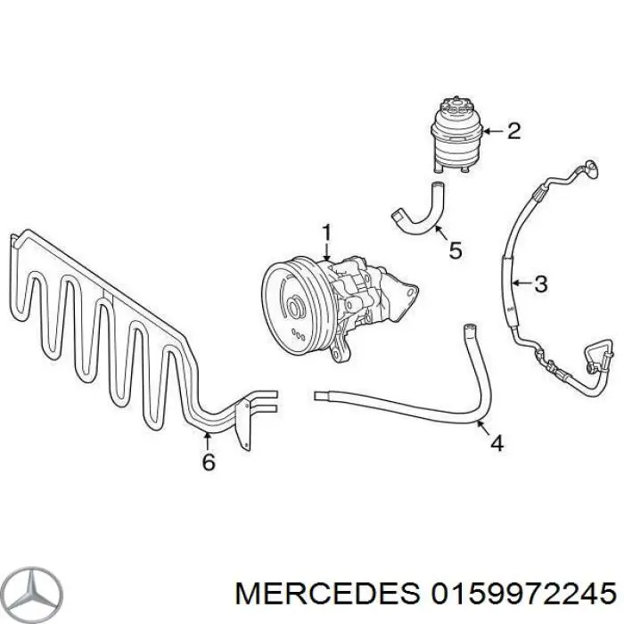 Уплотнительное кольцо штуцеров рулевой рейки на Mercedes ML/GLE (W164)