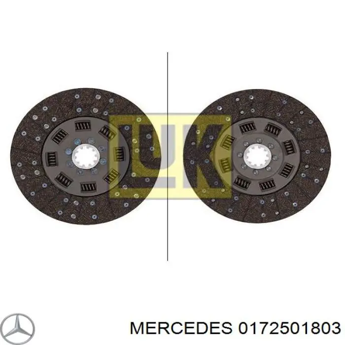 Диск сцепления 0172501803 Mercedes