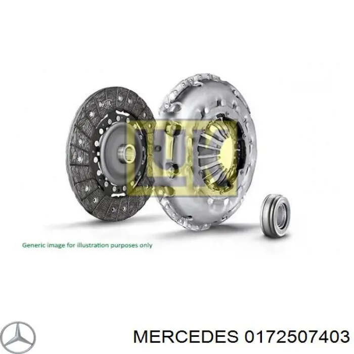 Диск сцепления 0172507403 Mercedes