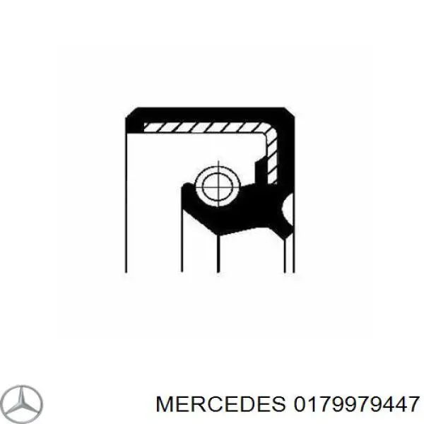 A0179979447 Mercedes сальник рулевой рейки/механизма (см. типоразмеры)