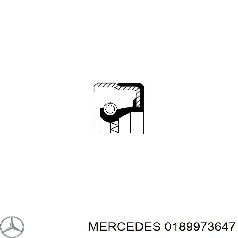 0189973647 Mercedes сальник передней ступицы внутренний
