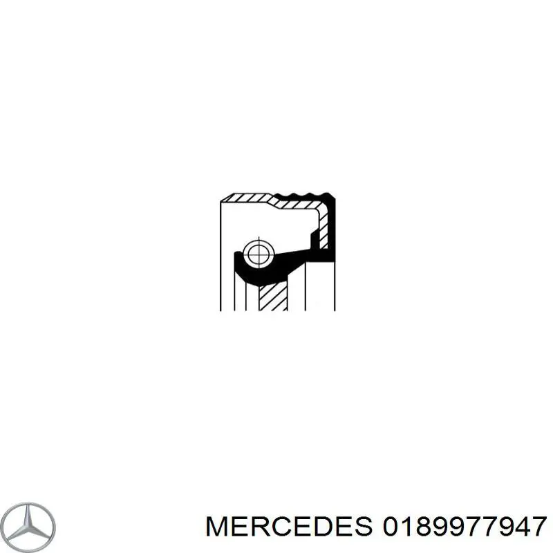 018 997 79 47 Mercedes сальник коленвала двигателя передний