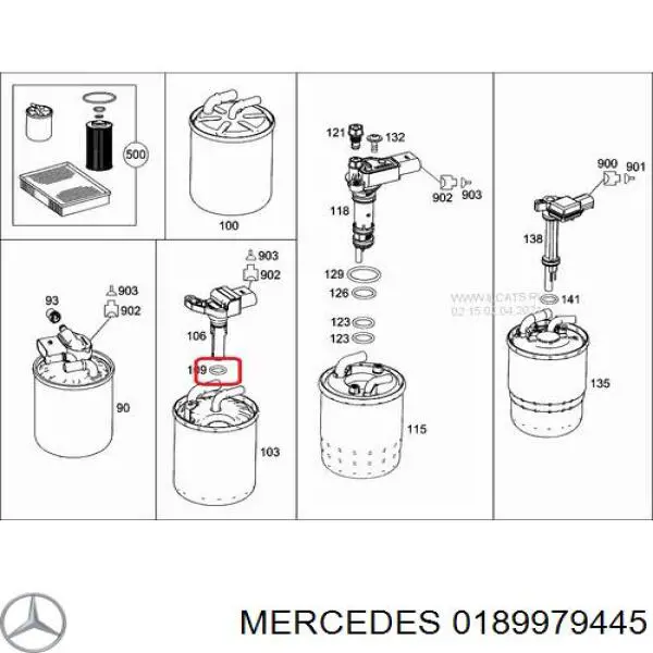 A0189979445 Mercedes 