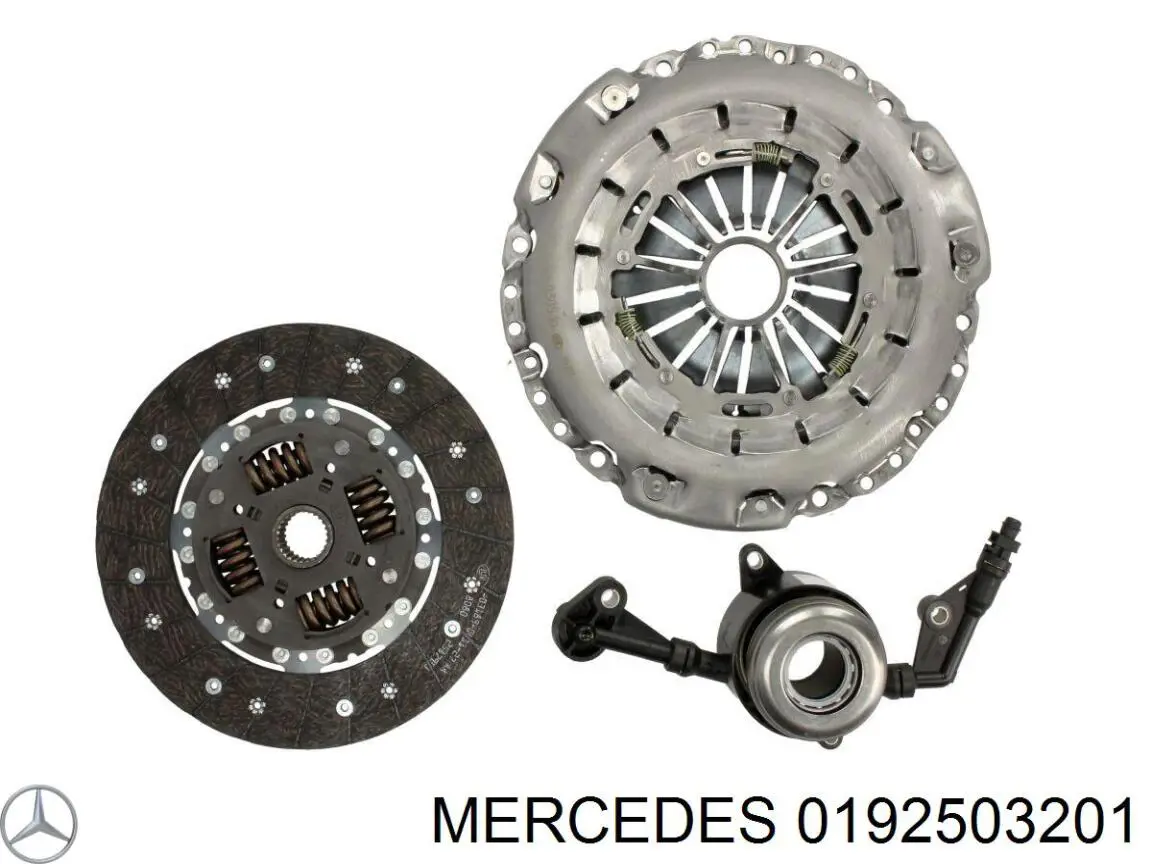 0192503201 Mercedes kit de embraiagem (3 peças)