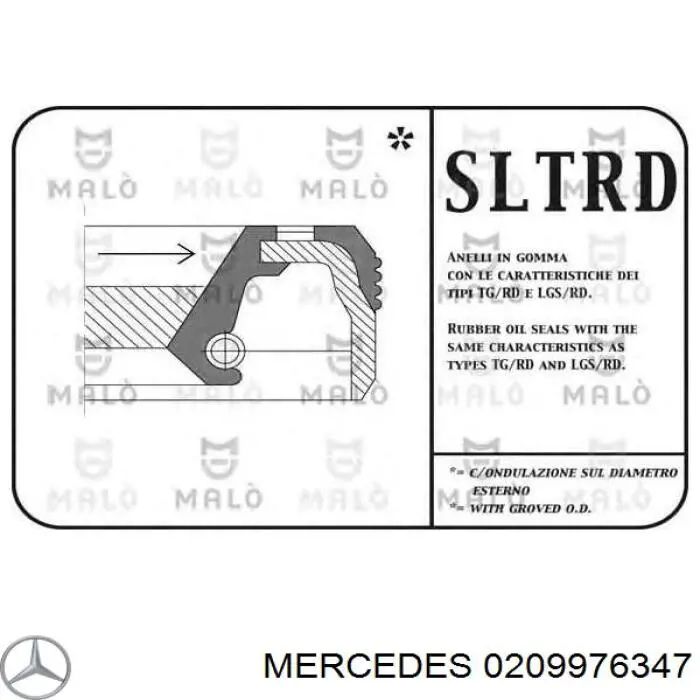 Сальник хвостовика редуктора заднего моста Mercedes 024997994764 цена, от 6.96 USD