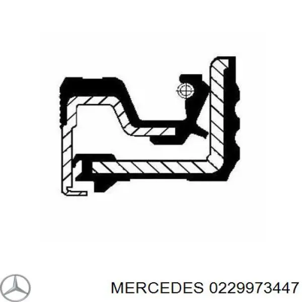 Сальник передней ступицы 0229973447 Mercedes