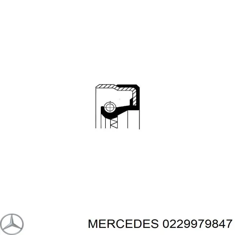 Сальник полуоси заднего моста, внутренний на Mercedes C (W202)