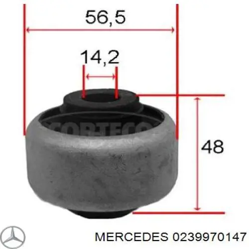 Сальник АКПП/КПП (выходного/вторичного вала) Mercedes 0239970147
