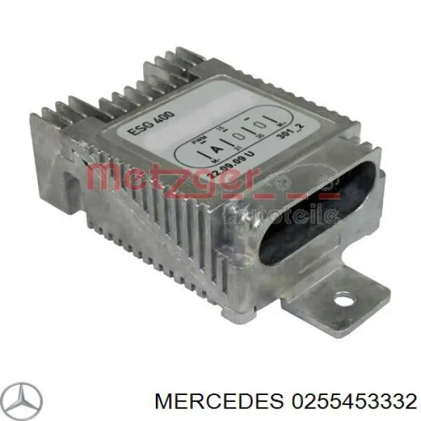 0255453332 Mercedes regulador de revoluções de ventilador de esfriamento (unidade de controlo)