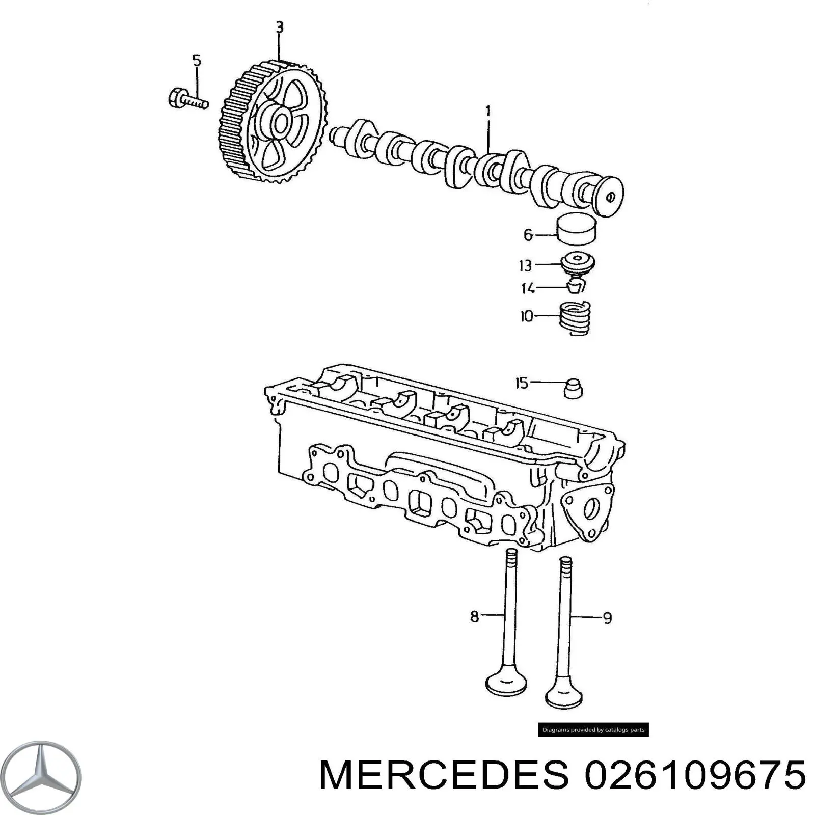 Сальники клапанов 026109675 Mercedes