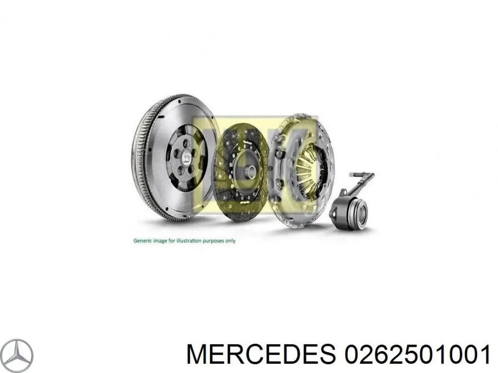 0262501001 Mercedes kit de embraiagem (3 peças)