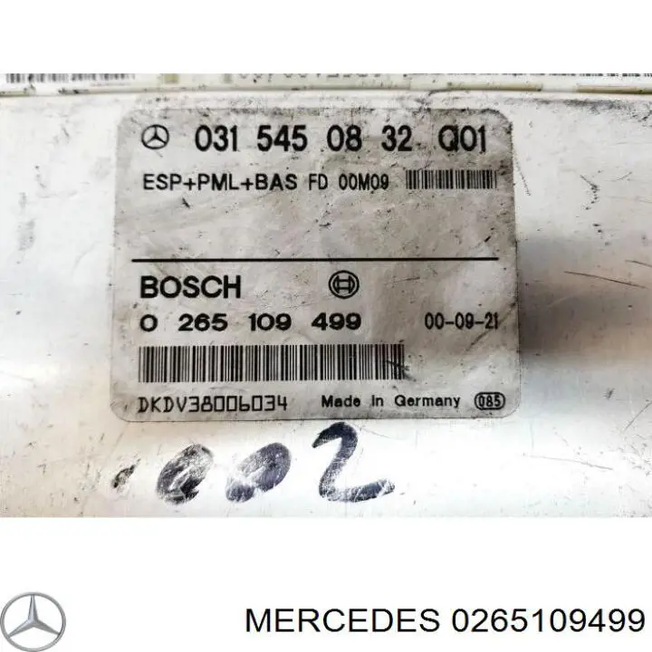 Купить 0265109499 Mercedes Блок управления ESP