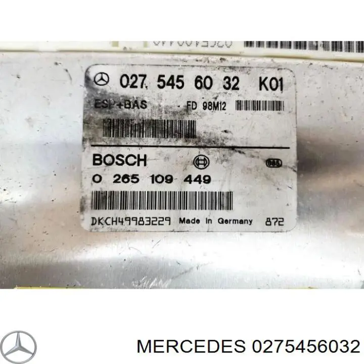 Блок управления ESP Mercedes 265109449 цена, от 12.67 USD