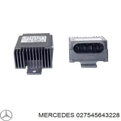 027545643228 Mercedes regulador de revoluções de ventilador de esfriamento (unidade de controlo)