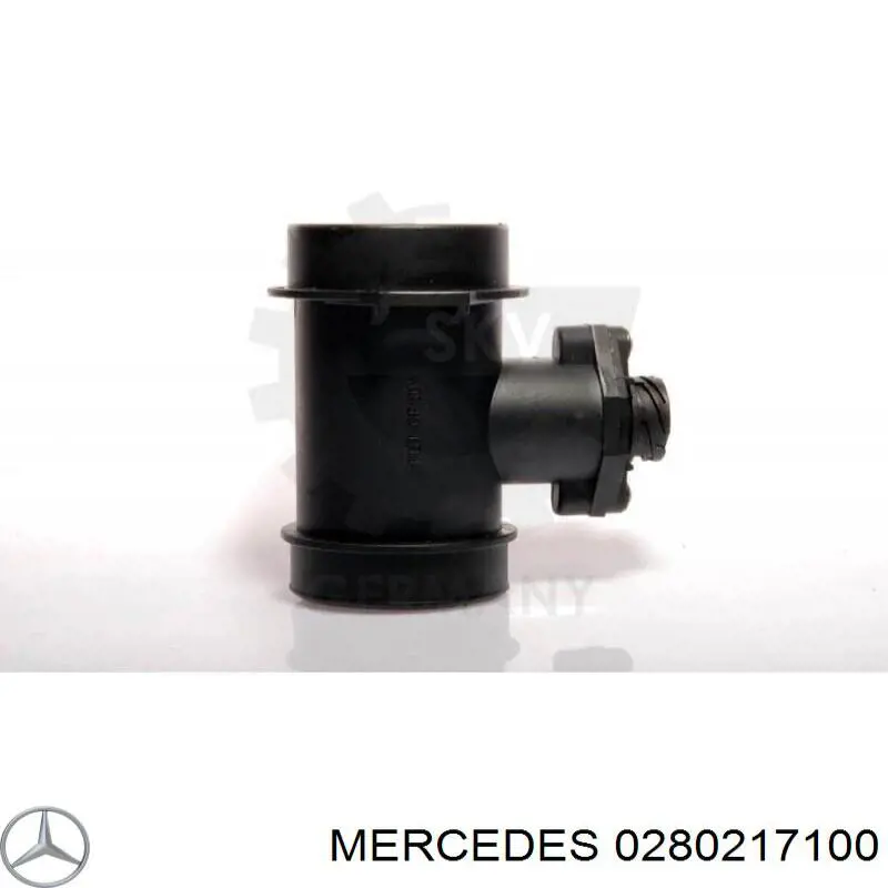 0280217100 Mercedes sensor de fluxo (consumo de ar, medidor de consumo M.A.F. - (Mass Airflow))