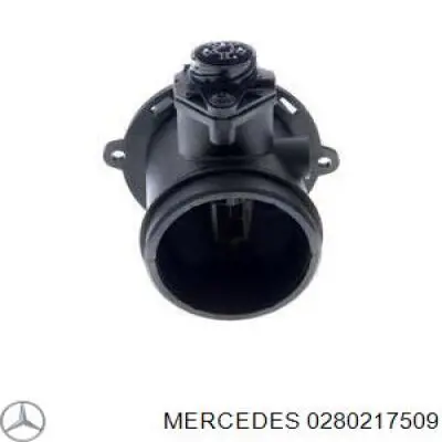 0280217509 Mercedes sensor de fluxo (consumo de ar, medidor de consumo M.A.F. - (Mass Airflow))