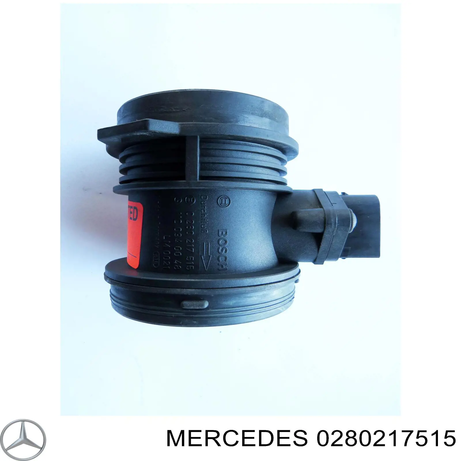 0280217515 Mercedes sensor de fluxo (consumo de ar, medidor de consumo M.A.F. - (Mass Airflow))