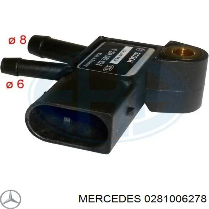 Датчик давления выхлопных газов 0281006278 Mercedes