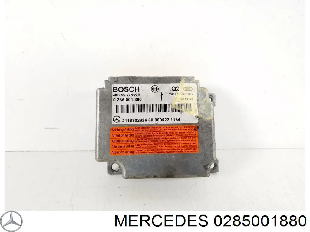 Модуль-процессор управления подушкой безопасности (ЭБУ AIRBAG) 0285001880 Mercedes