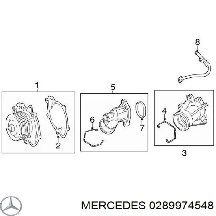 0289974548 Mercedes уплотнительное кольцо (прокладка патрубка интеркуллера)