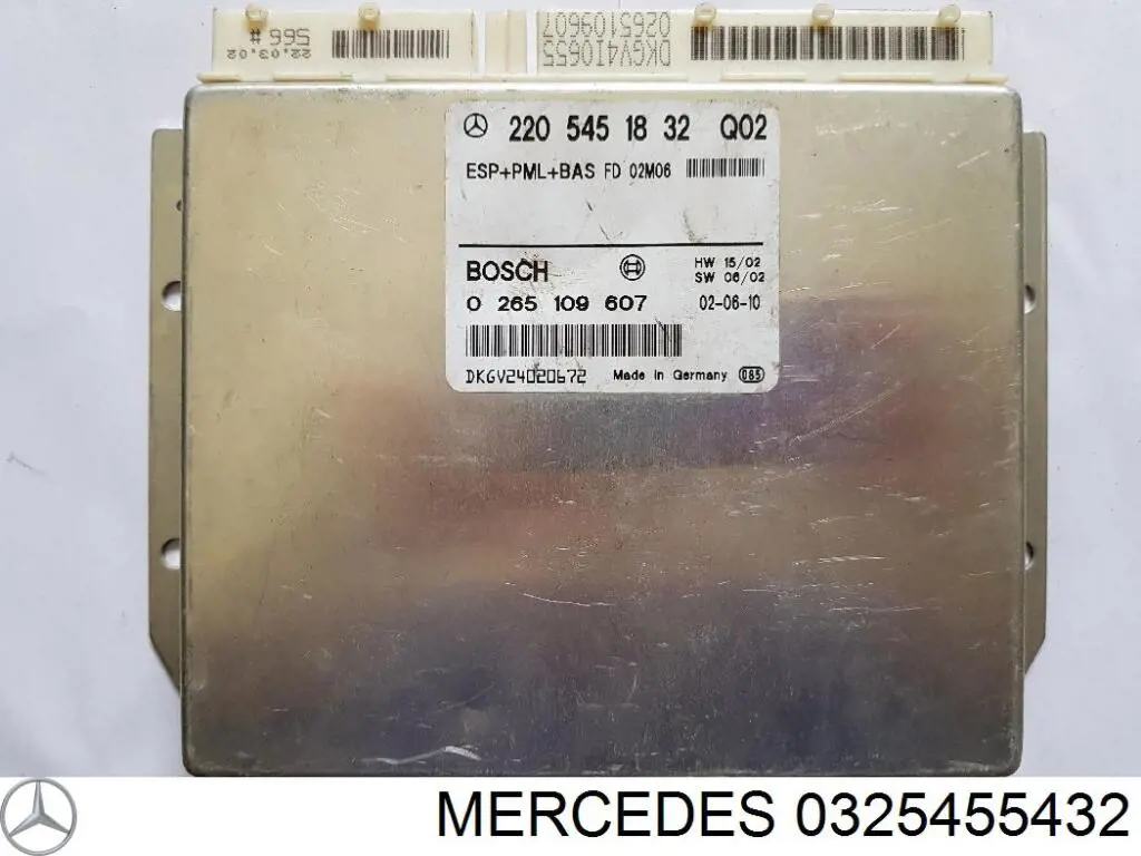 Блок управления пневмоподвеской Mercedes 0325455432 цена, от 114.28 USD