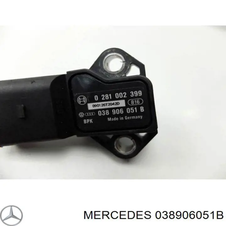 Датчик давления нагнетания воздуха Mercedes 038906051B цена, от 18.54 USD