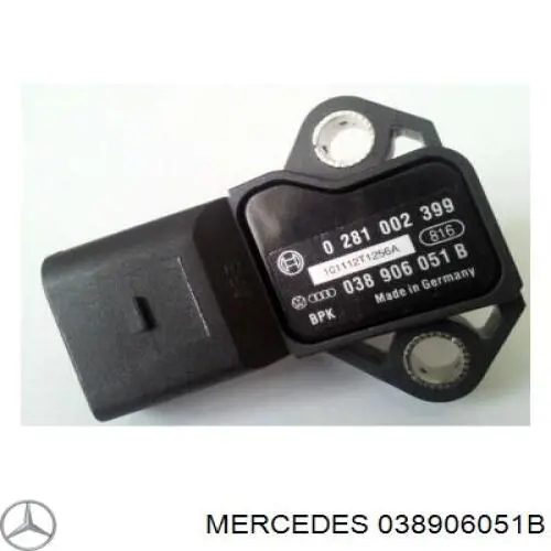 038906051B Mercedes Датчик давления наддува турбины