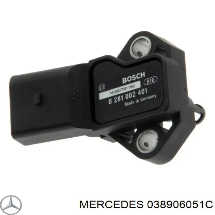 Купить 038906051C Mercedes Датчик нагнетания воздуха в турбину